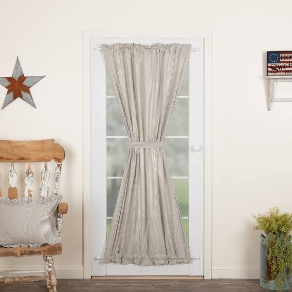 Shop Blue Americana Curtains Vhc Hatteras Seersucker Blue Ticking