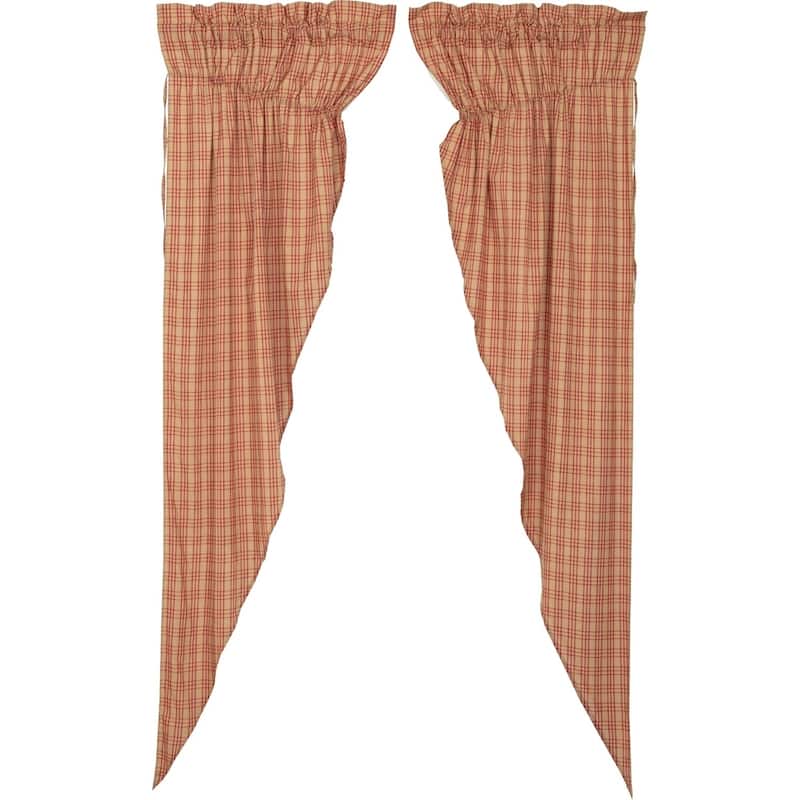 Sawyer Mill Plaid Prairie Long Panel Set of 2 - Prairie Panel 84x36 - Prairie Panel 84x36