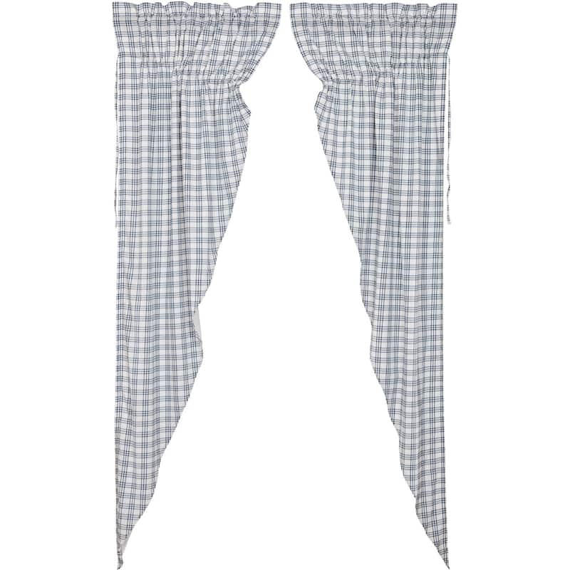 Sawyer Mill Plaid Prairie Long Panel Set of 2 - Prairie Panel 84x36 - Prairie Panel 84x36