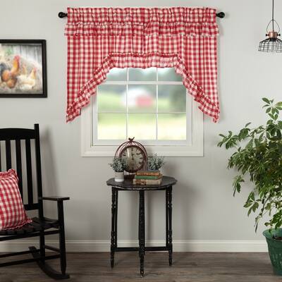 Buy Red 36 Inches Curtains Drapes Online At Overstock Our
