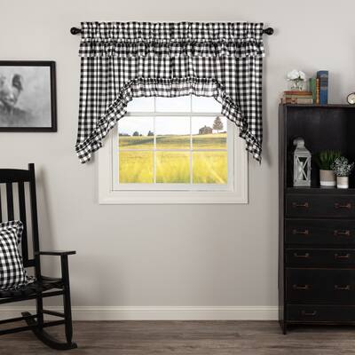 Buy 36 Inches Farmhouse Curtains Drapes Online At Overstock
