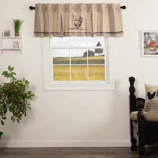 Shop Sawyer Mill Chicken Valance Pleated Free Shipping On Orders
