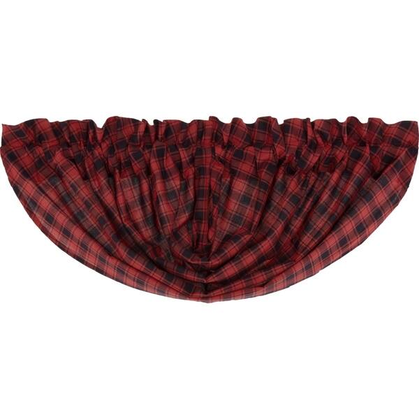 Shop Red Rustic Kitchen Curtains Vhc Cumberland Balloon Valance