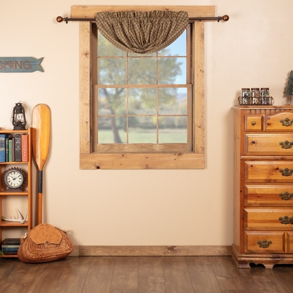 Green Rustic Kitchen Curtains Ridgeline Balloon Valance Rod Green Rustic Kitchen Curtains Ridgeline Balloon Valance Rod Pocket Cotton Plaid S Free Shipping On Orders Over 45 26057340