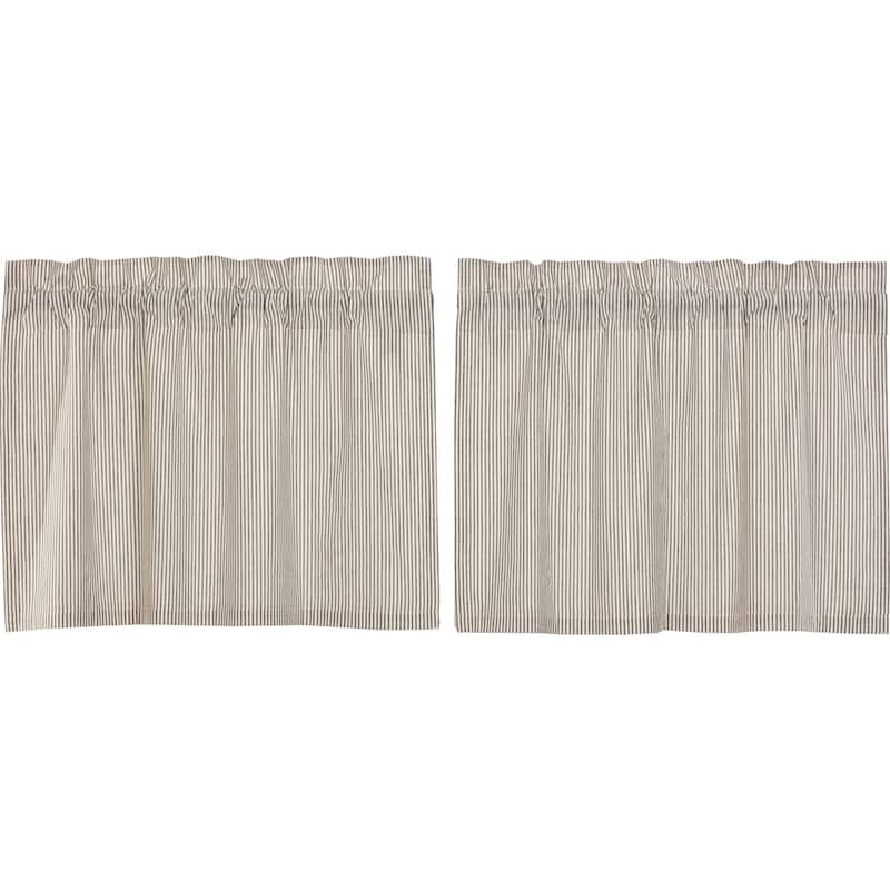 Hatteras Seersucker Blue Ticking Stripe Tier Set of 2