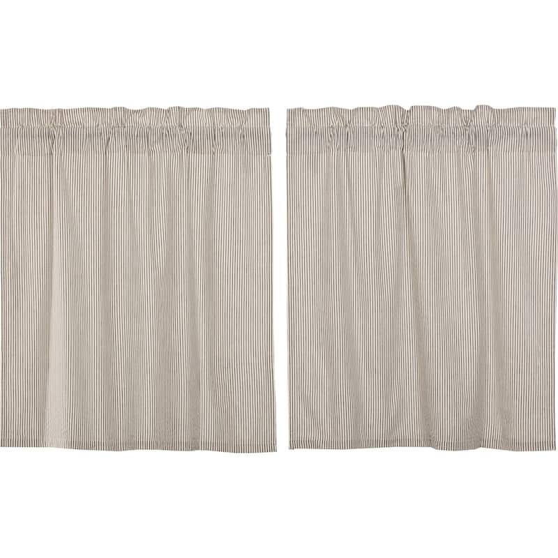Hatteras Seersucker Blue Ticking Stripe Tier Set of 2