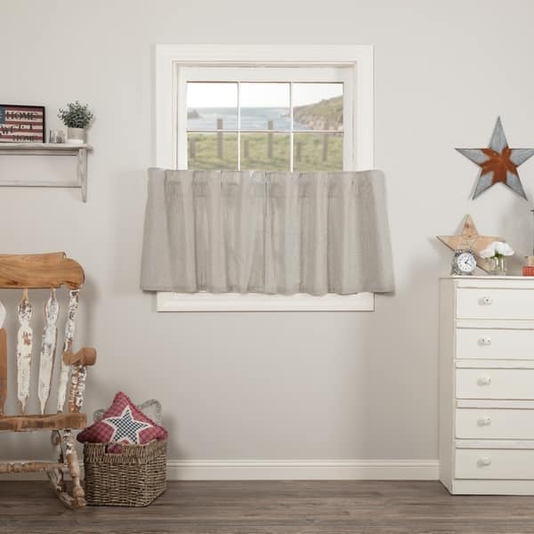 slide 1 of 4, Hatteras Seersucker Blue Ticking Stripe Tier Set of 2 24x36