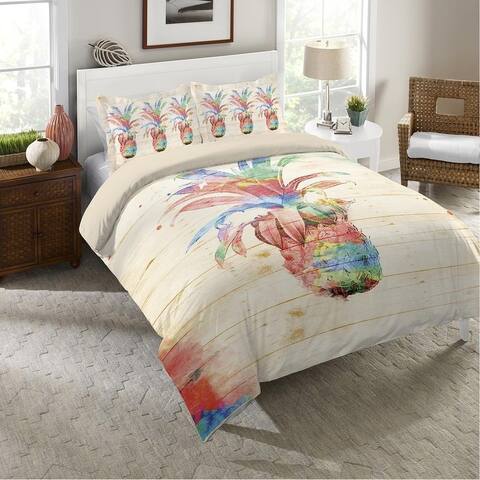 Colorful Pineapple Queen Duvet