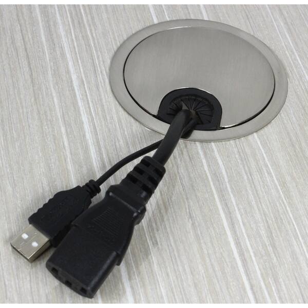 Shop Computer Desk Table Cabinet 3 1 2 Round Wire Cable Grommet
