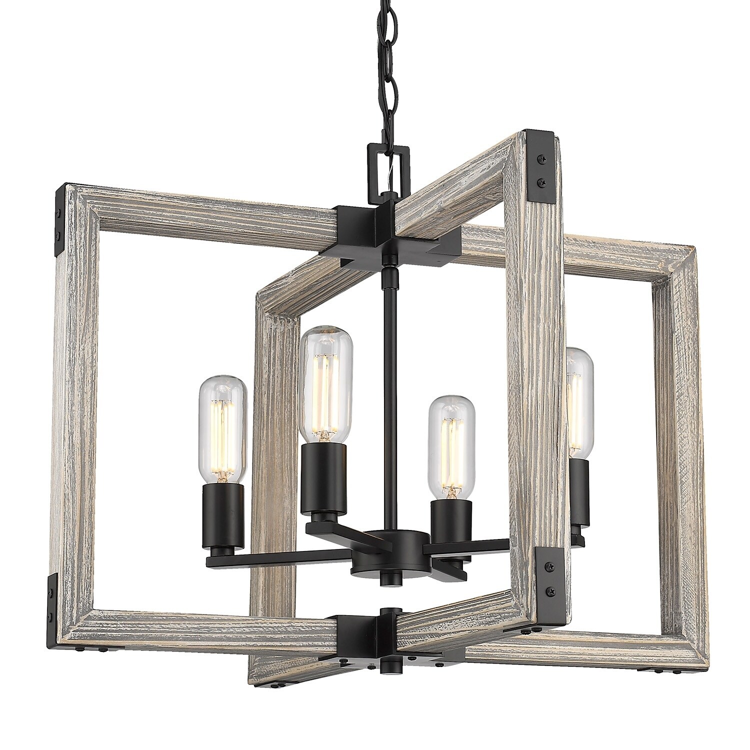 Carbon Loft Barton Black 4-light Chandelier (Black) - Chandeliers For Bedrooms by Overstock.com