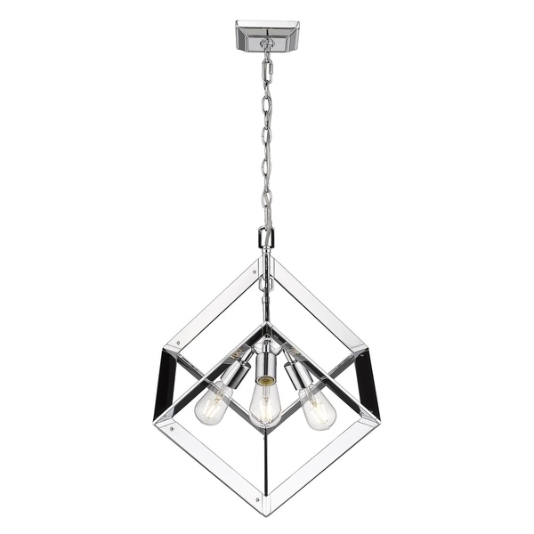 AF Lighting 8284-1H Small Round Silver Web Pendant