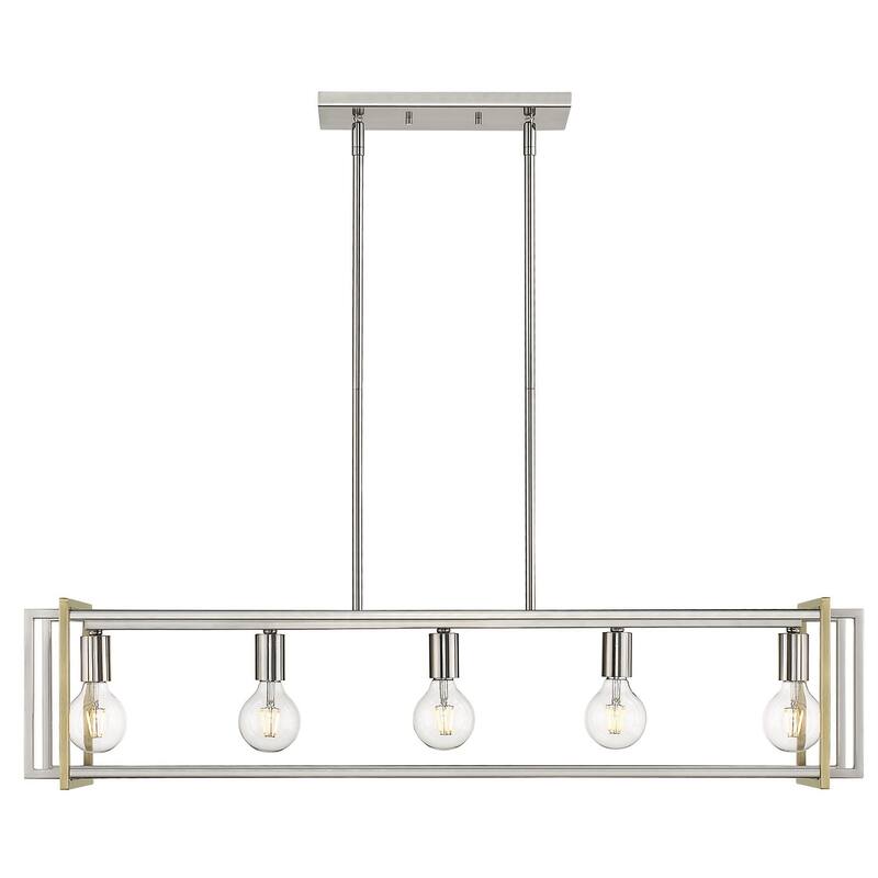 Strick & Bolton Norwood Steel 5-Light Linear Pendant Light