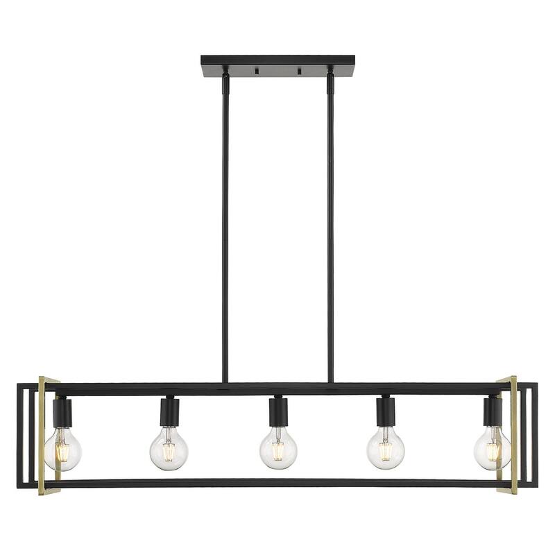 Strick & Bolton Norwood Steel 5-Light Linear Pendant Light