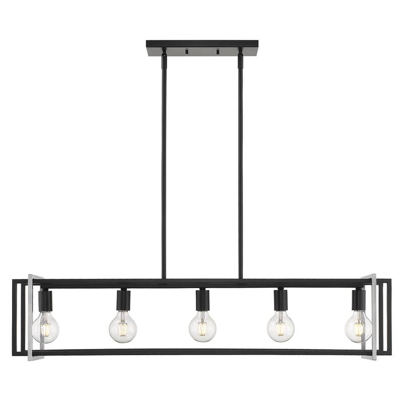 Strick & Bolton Norwood Steel 5-Light Linear Pendant Light