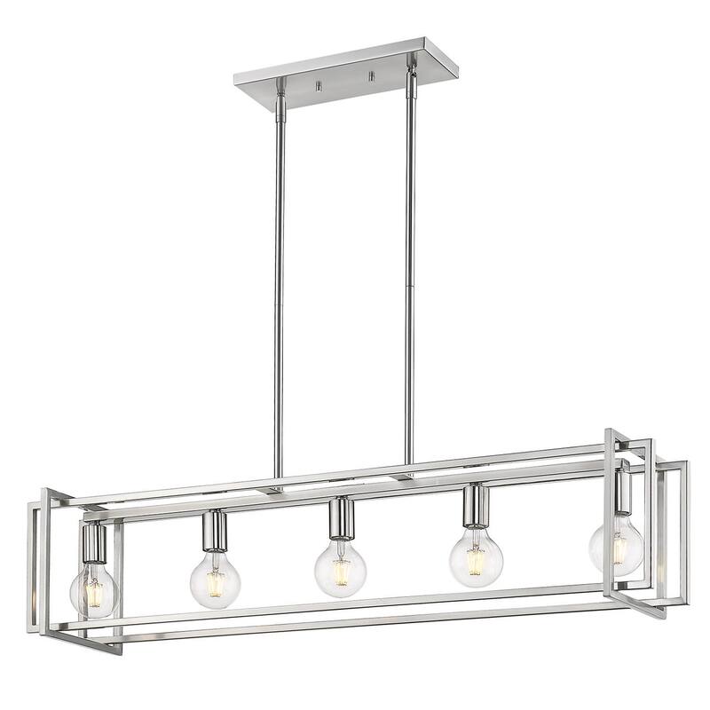 Strick & Bolton Norwood Steel 5-Light Linear Pendant Light