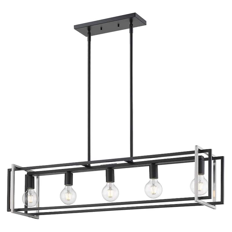 Strick & Bolton Norwood Steel 5-Light Linear Pendant Light
