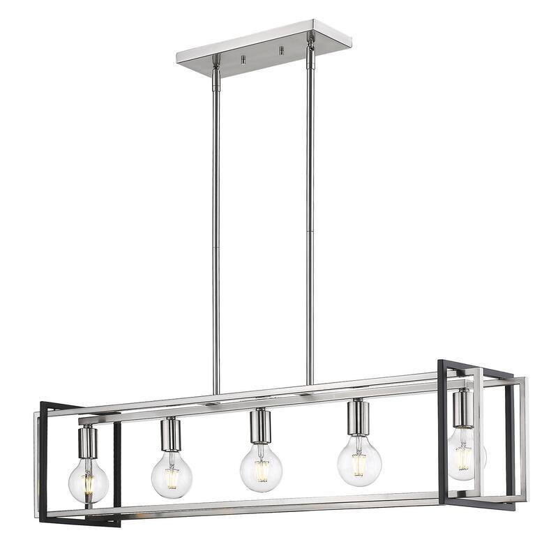 Strick & Bolton Norwood Steel 5-Light Linear Pendant Light