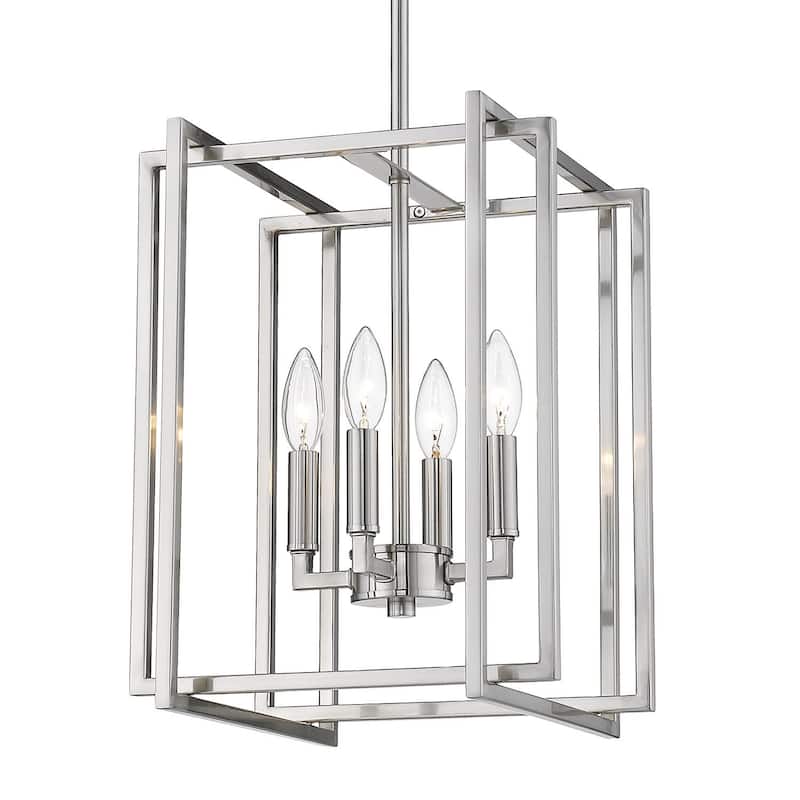 Strick & Bolton Norwood 4-light Steel Geometric Chandelier