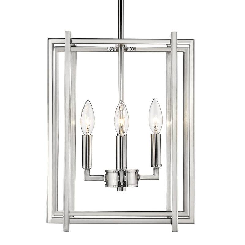 Strick & Bolton Norwood 4-light Steel Geometric Chandelier