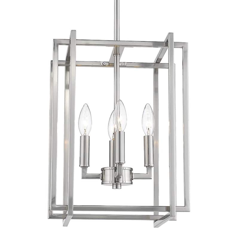 Strick & Bolton Norwood 4-light Steel Geometric Chandelier