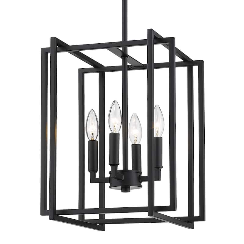 Strick & Bolton Norwood 4-light Steel Geometric Chandelier