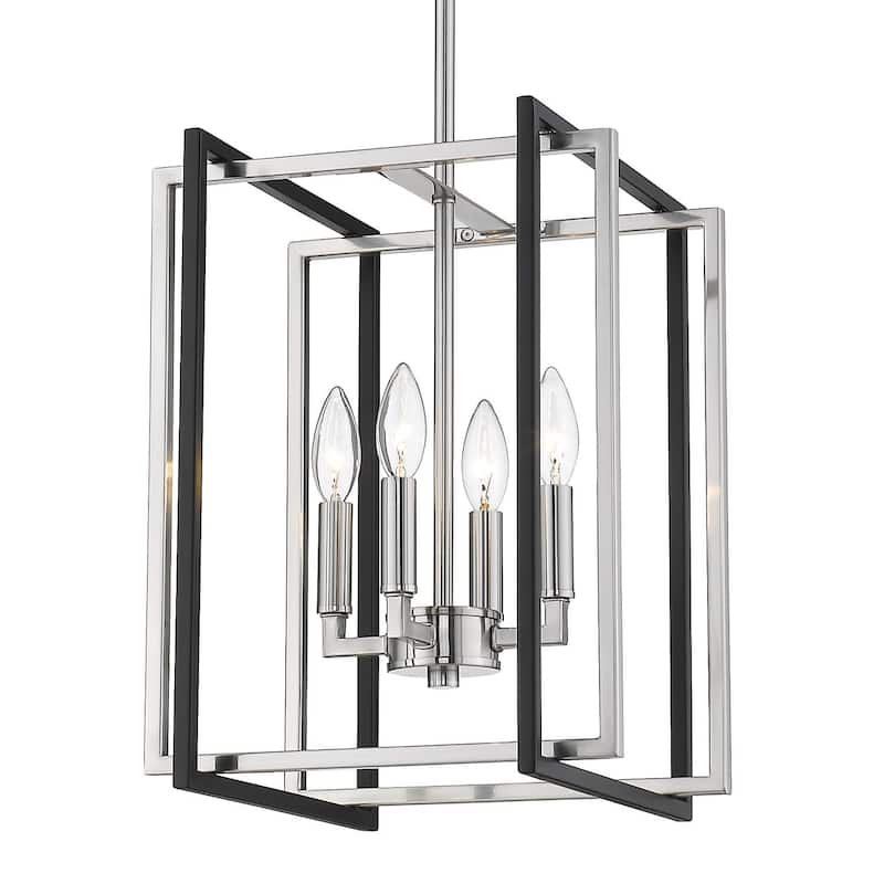 Strick & Bolton Norwood 4-light Steel Geometric Chandelier