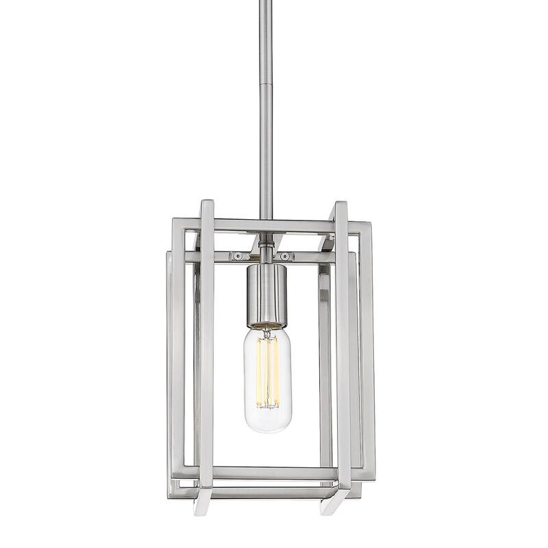 Strick & Bolton Norwood Black/ Aged Brass Mini Pendant
