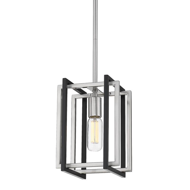 Strick & Bolton Norwood Black/ Aged Brass Mini Pendant