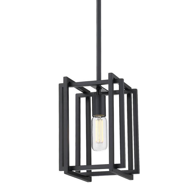 Strick & Bolton Norwood Black/ Aged Brass Mini Pendant