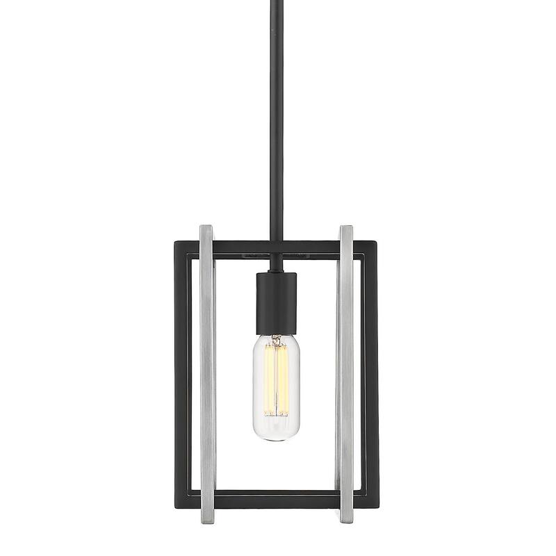 Strick & Bolton Norwood Black/ Aged Brass Mini Pendant