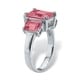 preview thumbnail 26 of 34, Sterling Silver Simulated Birthstone Ring