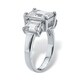 preview thumbnail 29 of 34, Sterling Silver Simulated Birthstone Ring
