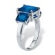 preview thumbnail 23 of 34, Sterling Silver Simulated Birthstone Ring