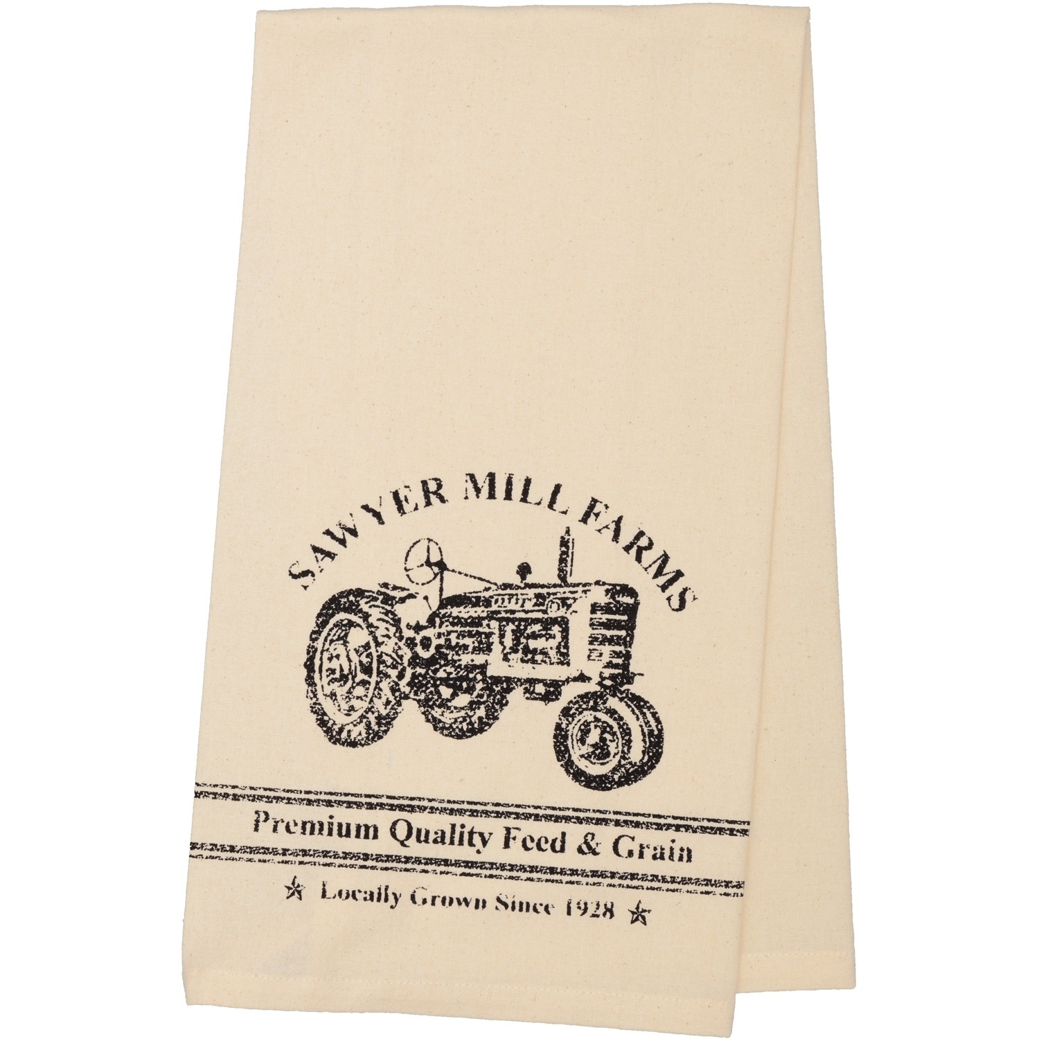 Sawyer Mill Charcoal Farmhouse Muslin Unbleached Tea Towel 19x28 - Tea Towel  28x19 - Bed Bath & Beyond - 26057563