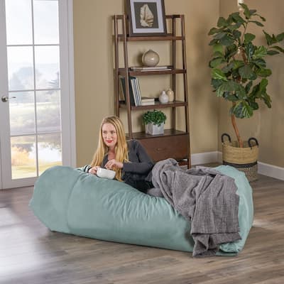 Caspio Indoor Water Resistant 6'x3' Lounger Bean Bag by Christopher Knight Home