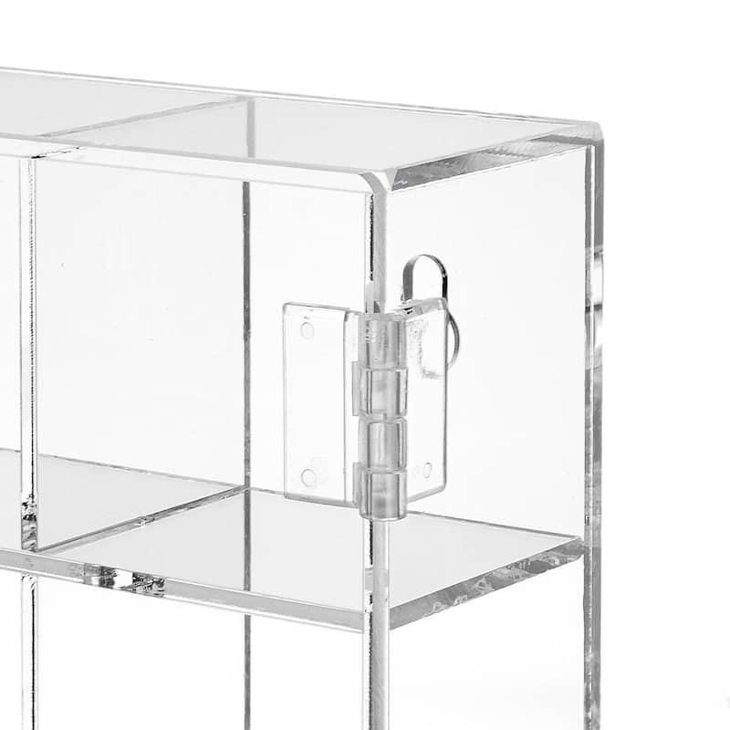 Mountable 25 Compartments Display Case w/ Mirrored Back