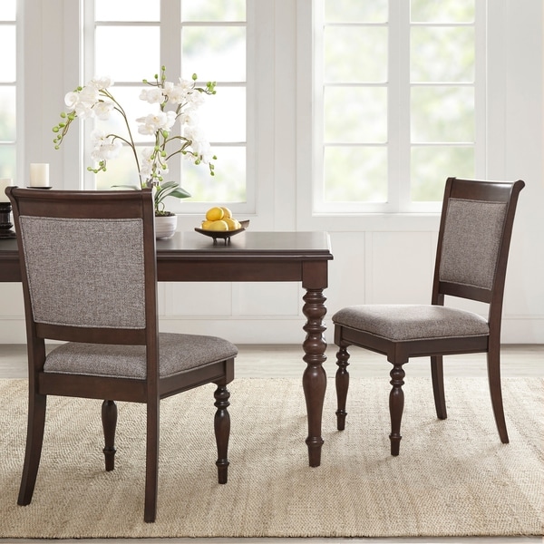 Madison Park Signature Beckett Morocco Brown Dining Side Chair (Set of