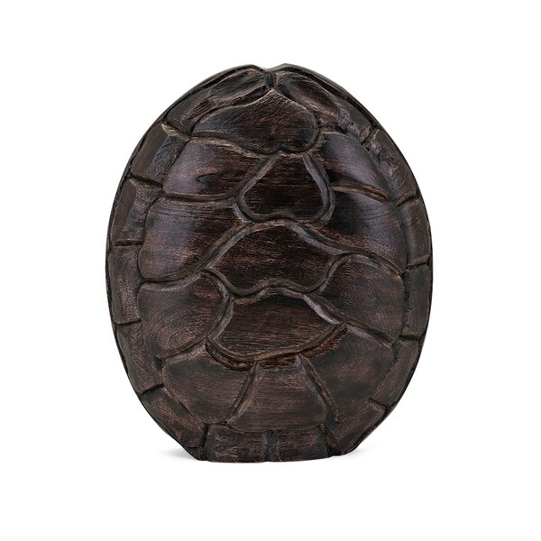 Shop Wooden Turtle Shell Decor, Brown - Free Shipping Today - Overstock ...