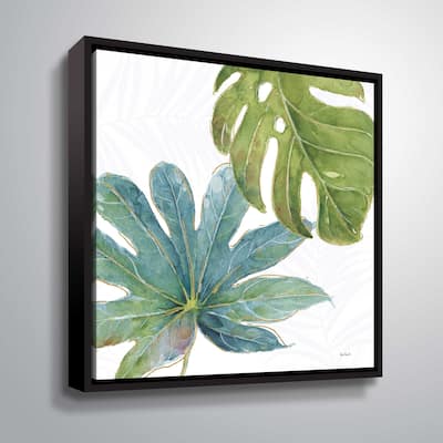 ArtWall "Tropical Blush VII" Gallery Wrapped Floater-framed Canvas