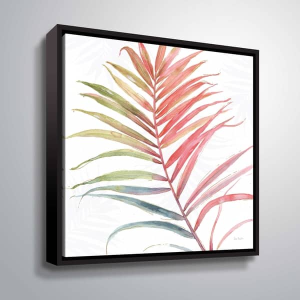 ArtWall Tropical Flower, 3 Piece Floater Framed Canvas Set by