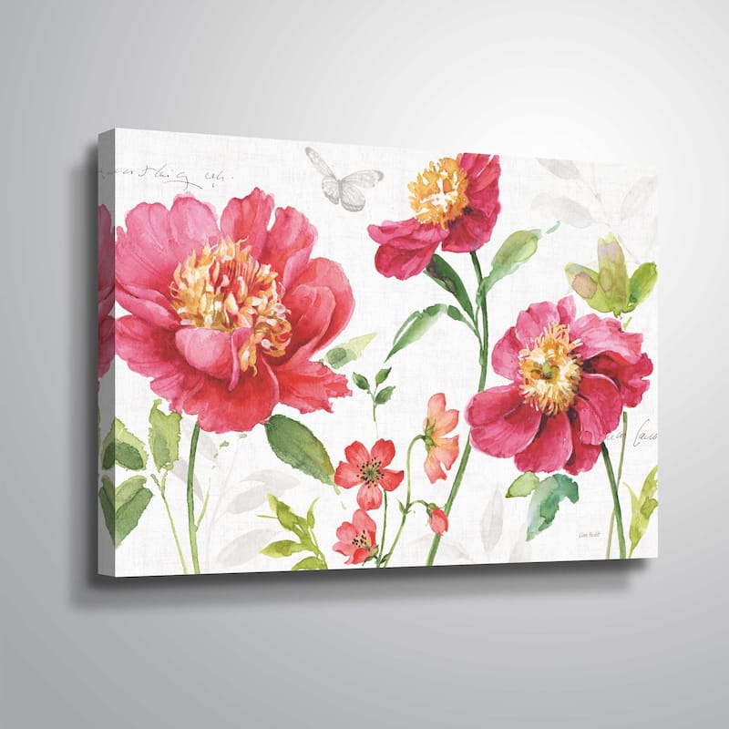 ArtWall "Pink Garden I" Gallery Wrapped Canvas - 24x36