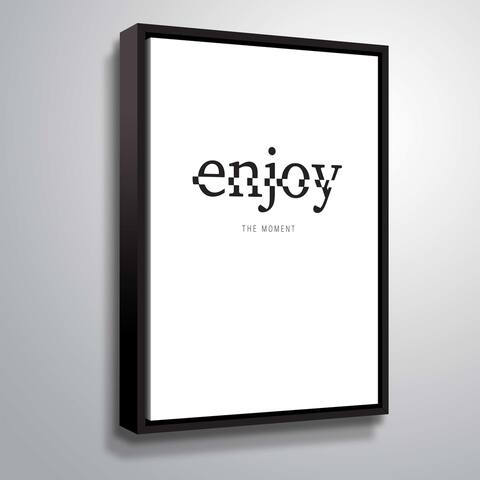 ArtWall "Enjoy" Gallery Wrapped Floater-framed Canvas