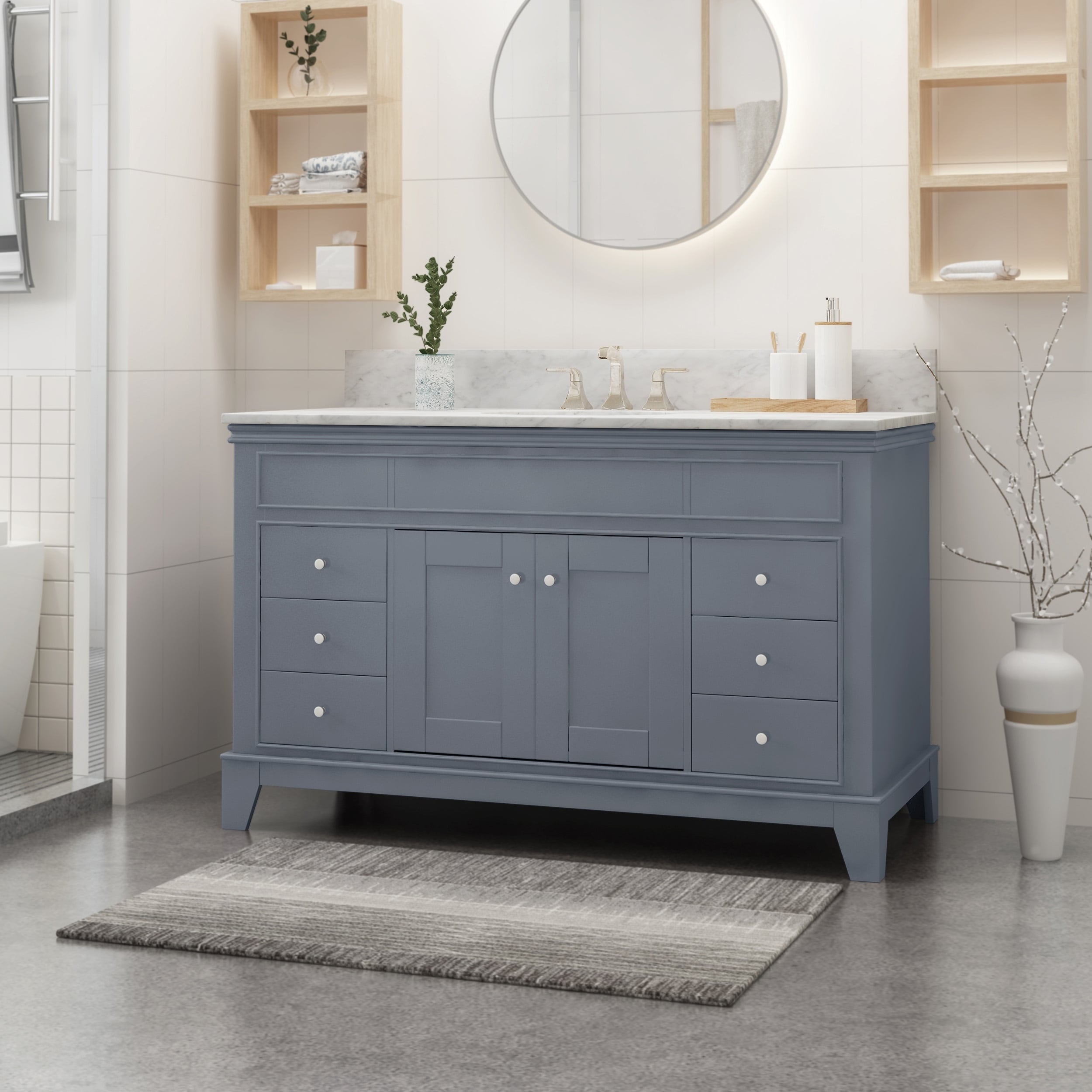 Feldspar 48 Wood Bathroom Vanity Counter Top Not Included By Christopher Knight Home Sale 84374 114704