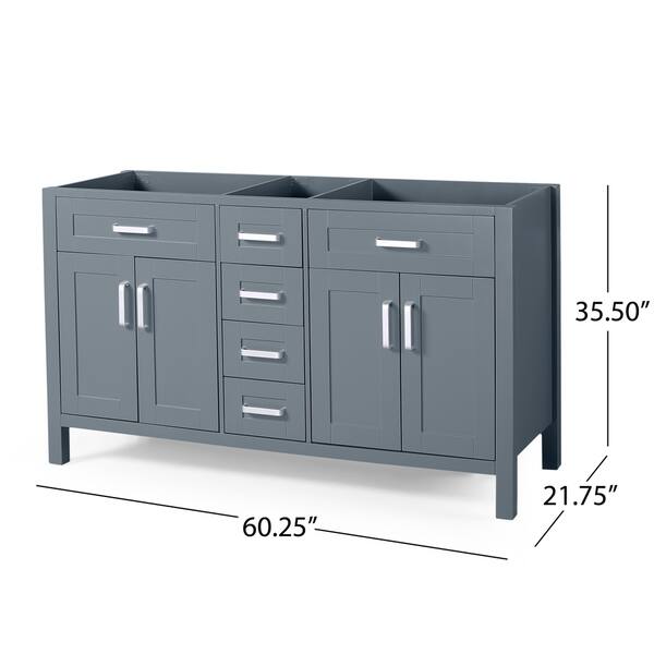 Greeley 60" Wood Bathroom Vanity (Counter Top Not Included) by