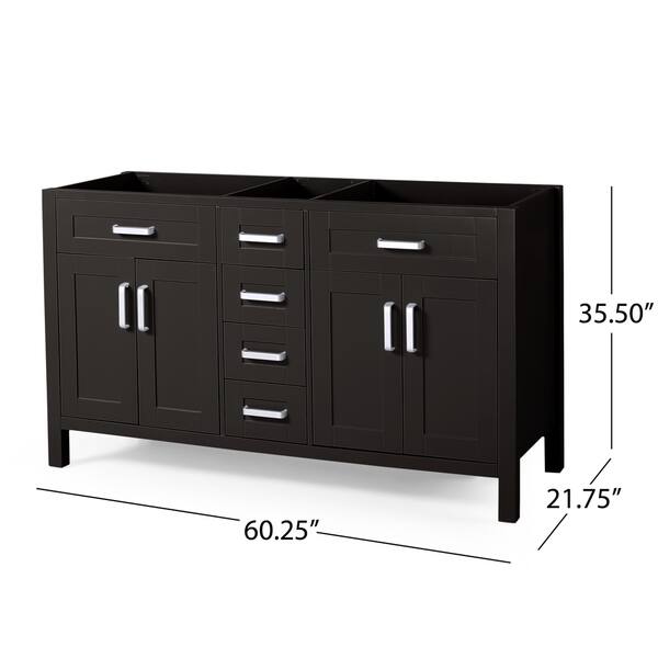 Greeley 60" Wood Bathroom Vanity (Counter Top Not Included) by