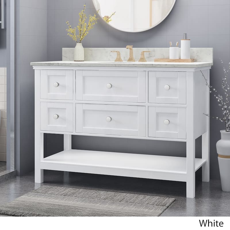 Douvier 48" Wood Bathroom Vanity (Counter Top Not Included) by Christopher Knight Home