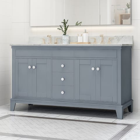 Feldspar 60" Wood Bathroom Vanity (Counter Top Not Included) by Christopher Knight Home