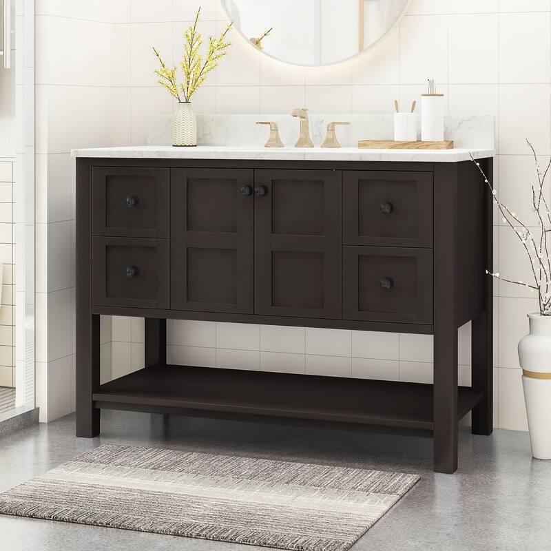 Jamison 48" Wood Bathroom Vanity (Counter Top Not Included) by Christopher Knight Home