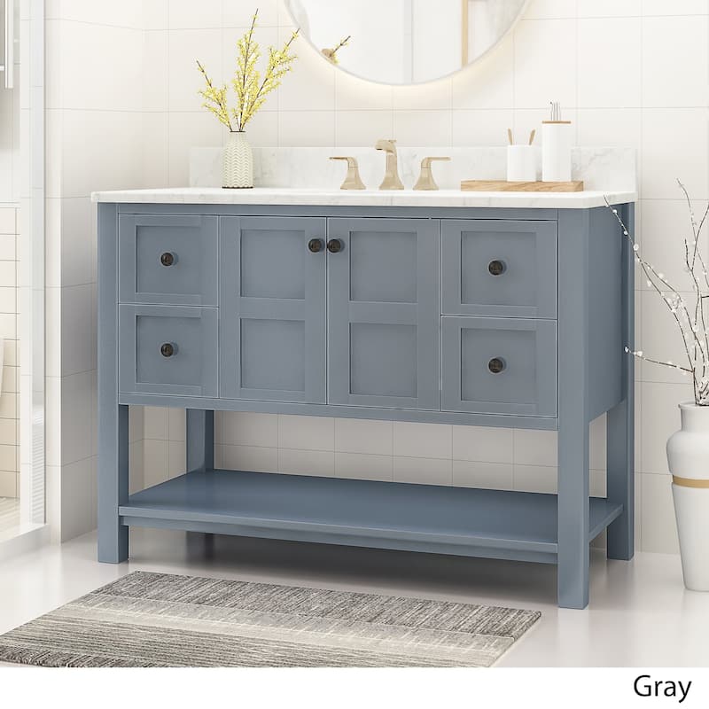 Jamison 48" Wood Bathroom Vanity (Counter Top Not Included) by Christopher Knight Home