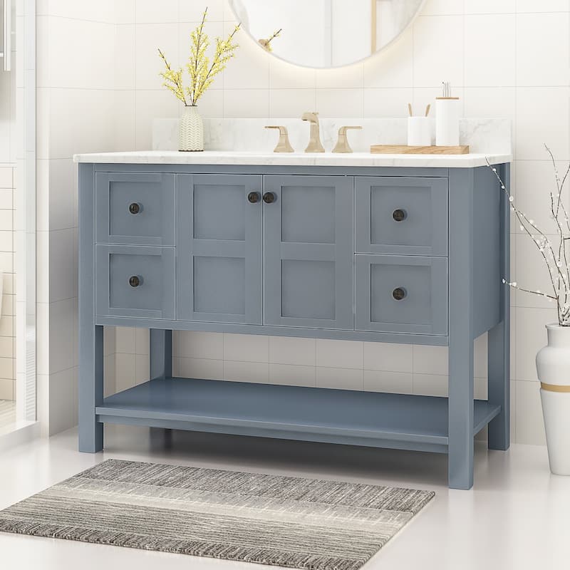 Jamison 48" Wood Bathroom Vanity (Counter Top Not Included) by Christopher Knight Home
